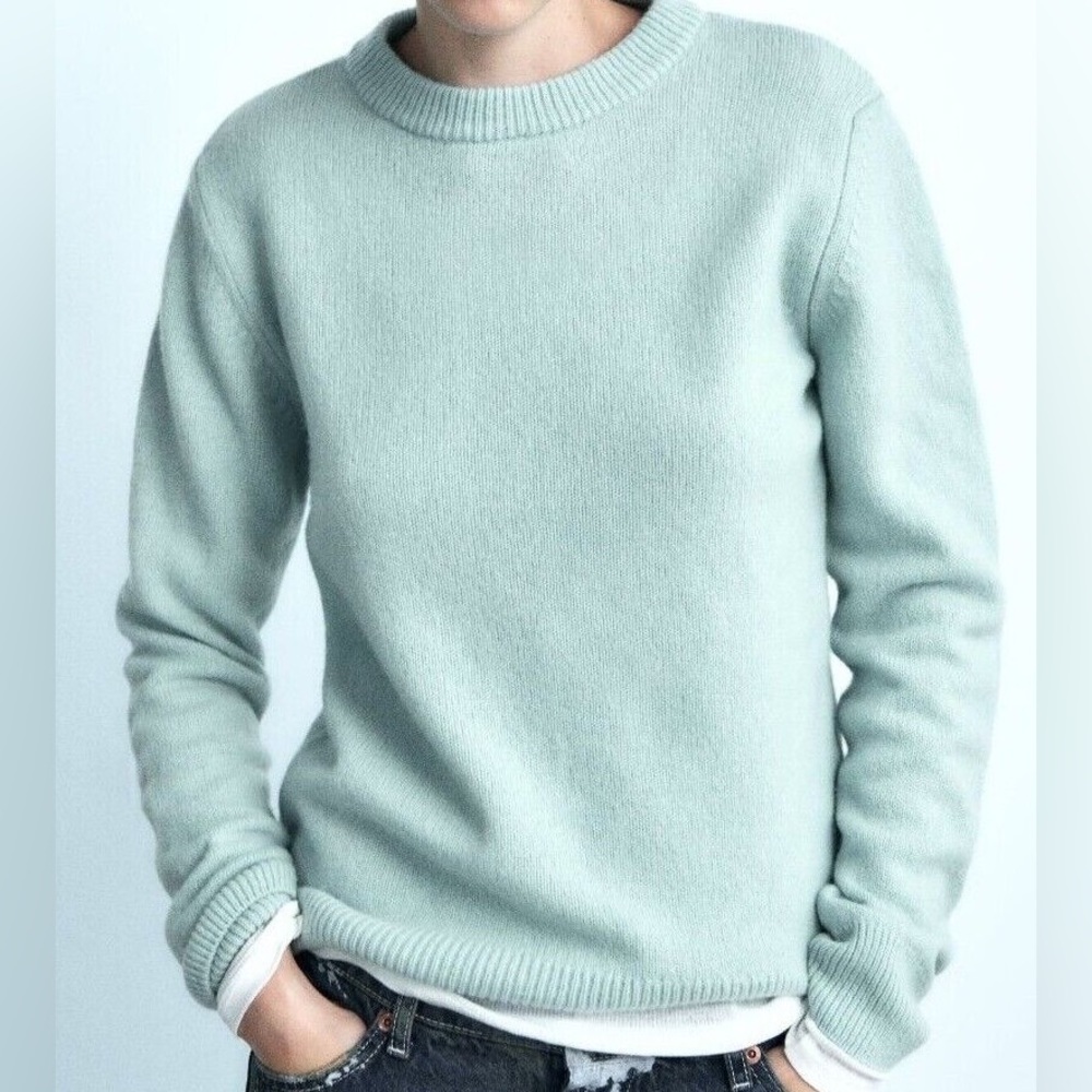 Zara Cashmere Wool Blend Knit Sweater - Picture 2 of 15